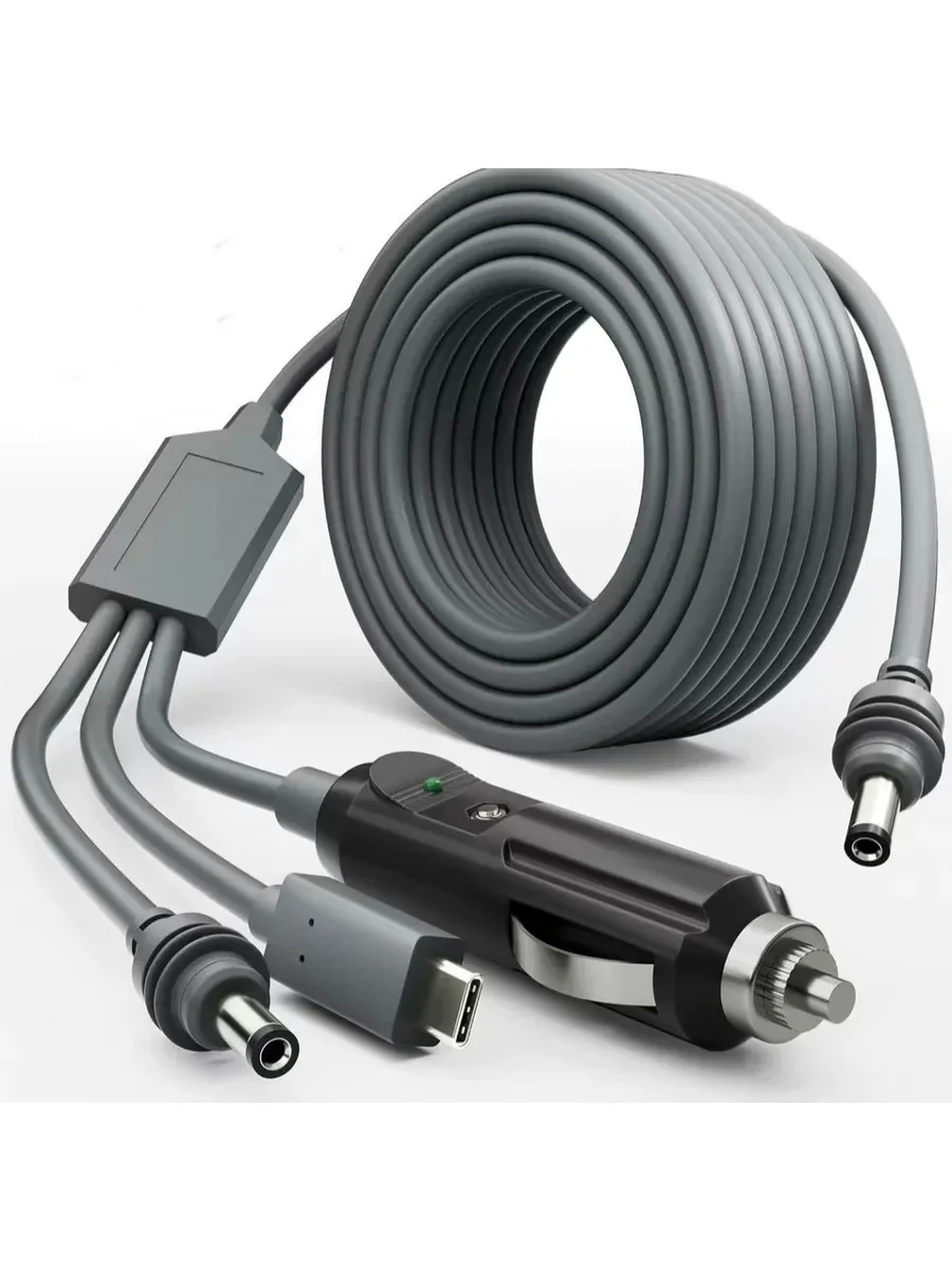 Кабель питания 3-в-1 для Starlink Mini V5 (прикуриватель 12V)