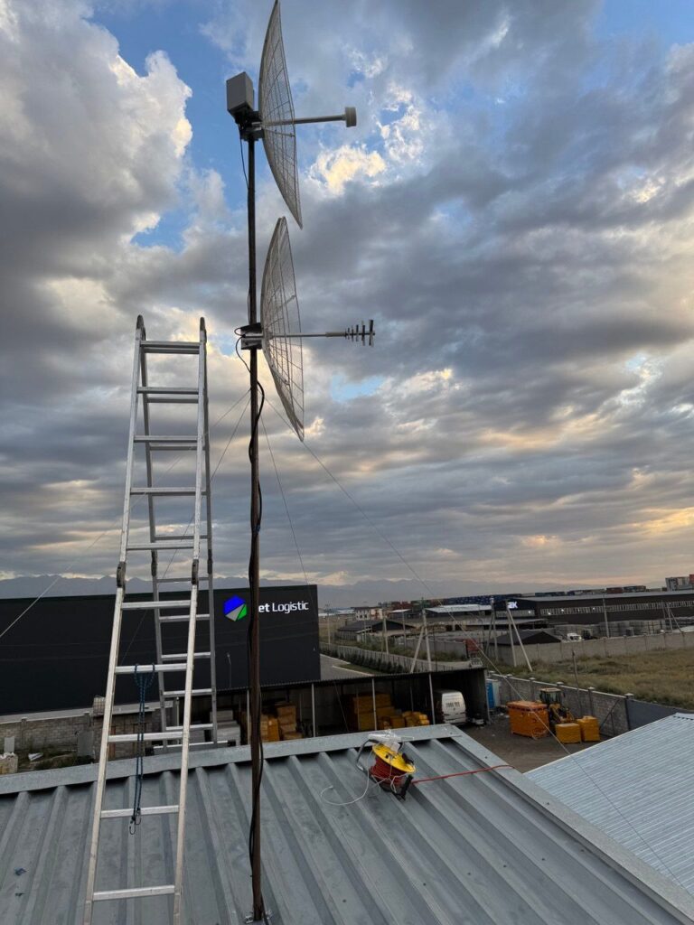 Установка уличной антенны для усиления сотовой связи и интернета в частном доме Алматинская область